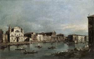 Francesco Guardi: Canal Grande pri cerkvi S. Lucia, po 1780