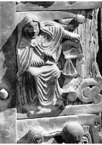 Pravica, relief na vratih cerkve San Zeno, 12. stol., Verona