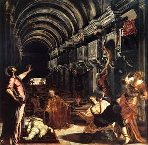 Tintoretto: Najdenje trupla sv. Marka, 1562–1566, Brera, Milano