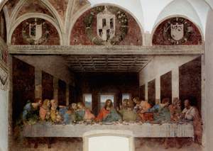 Leonardo da Vinci: Zadnja večerja, 1498, S. Maria delle Grazie,
                                Milano