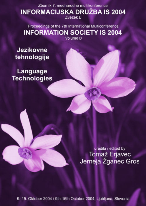 Web proceedings of the Language Technologies Conference 2004